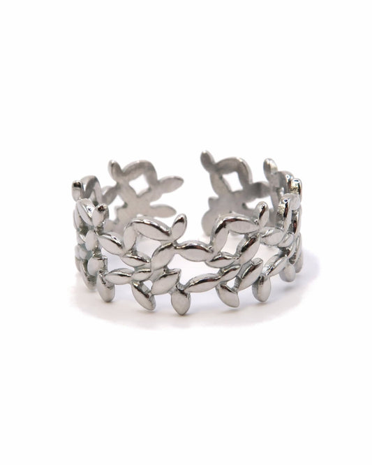 LIV - Blatt Ring mit Cut-Out Details