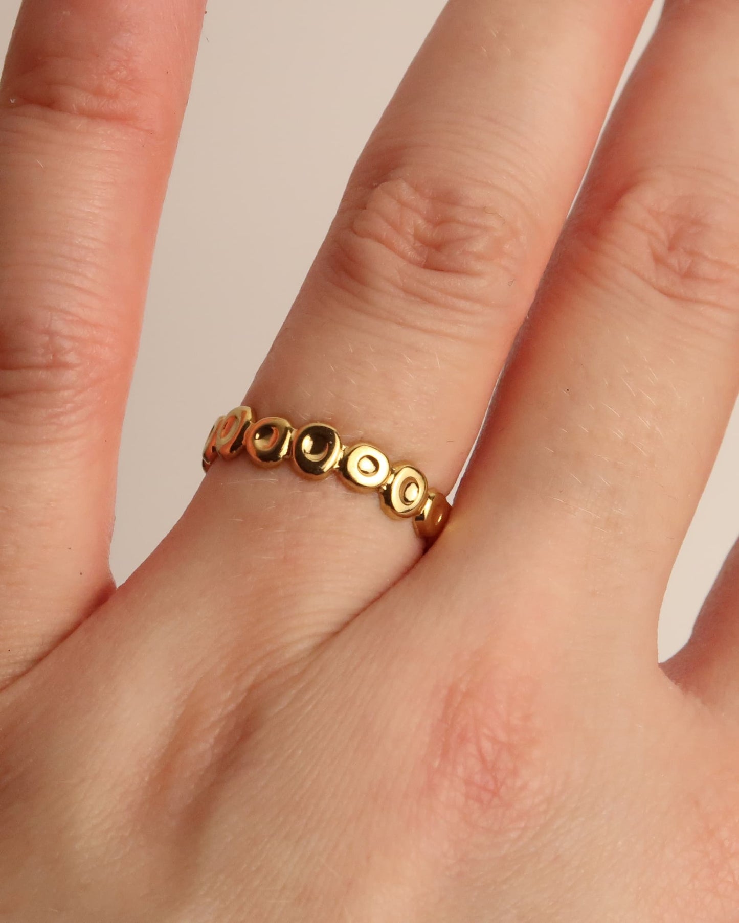 MEIJA - Geometrischer Edelstahl Ring