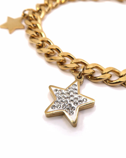 SAKI - Y2K Stern Charm Armband