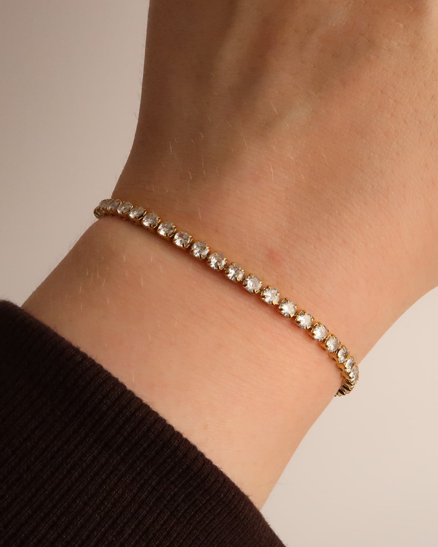 COLETTE - Edelstahl Tennisarmband mit Zirkonen