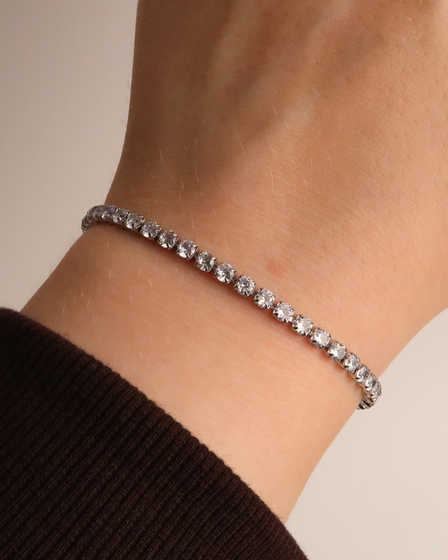 COLETTE - Edelstahl Tennisarmband mit Zirkonen