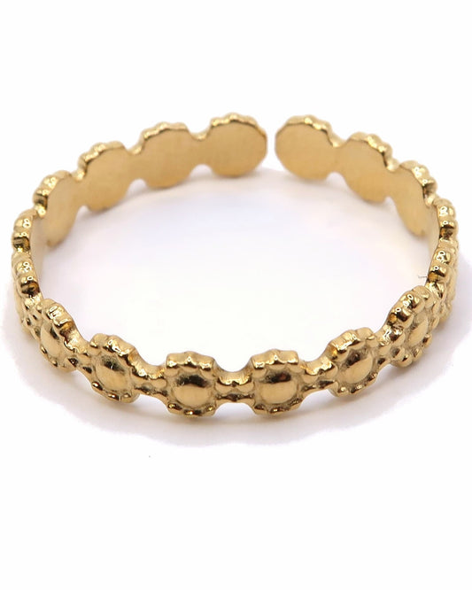 NOLA - Edelstahl Blumen Ring