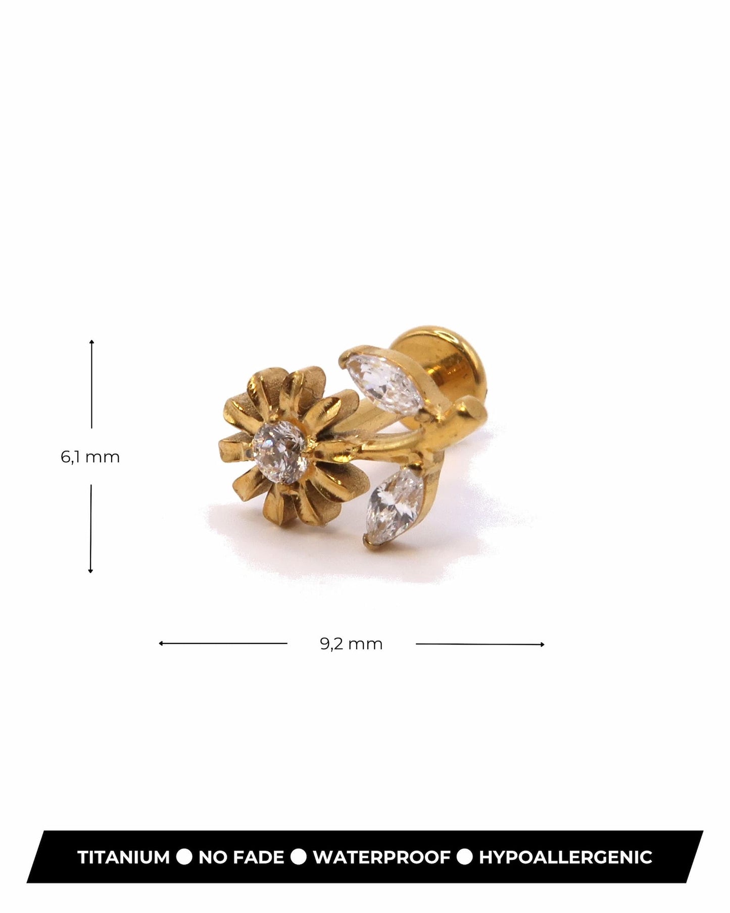 BREE - Titan Blumen Helix Piercing