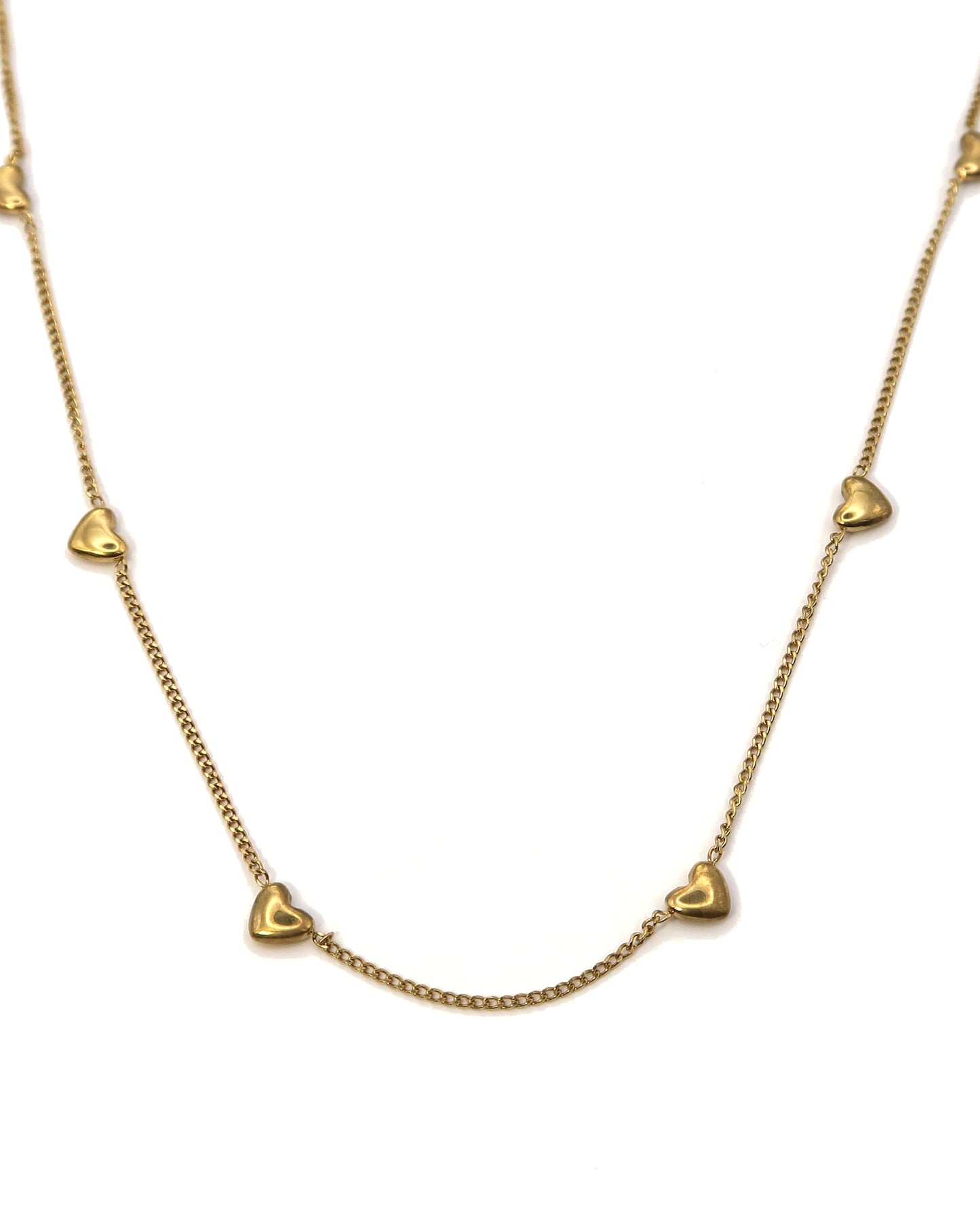 GINNY - Zierlicher Edelstahl Herz Choker