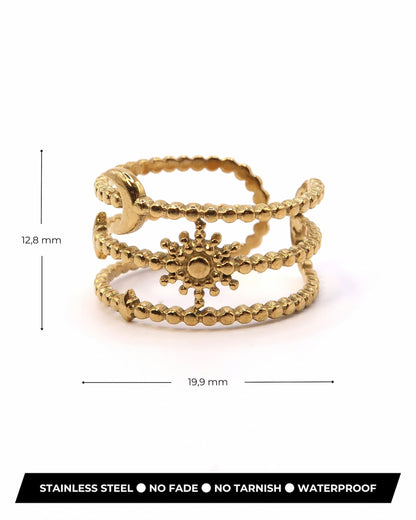 ISALINE - Celestial Edelstahl Ring