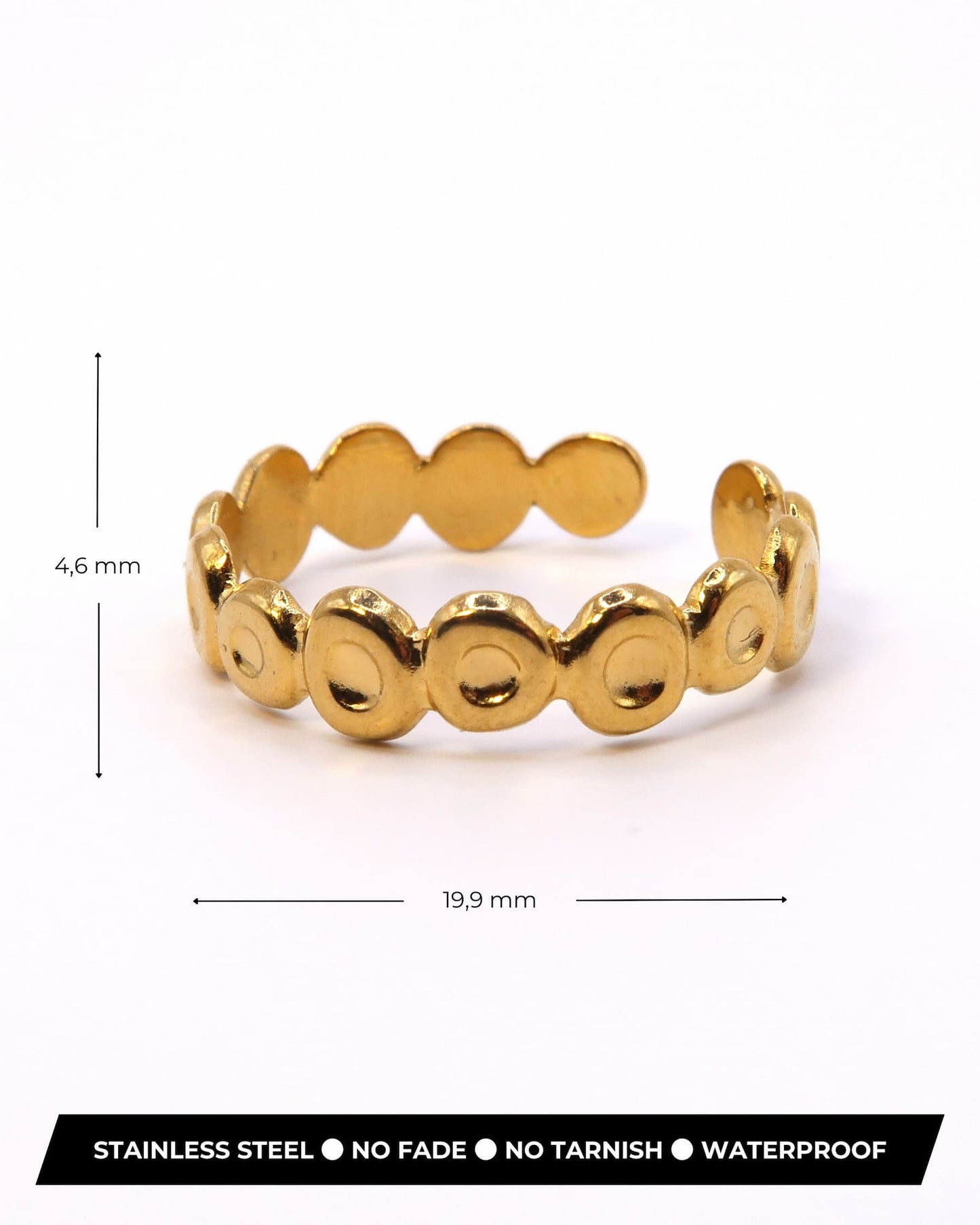 MEIJA - Geometrischer Edelstahl Ring