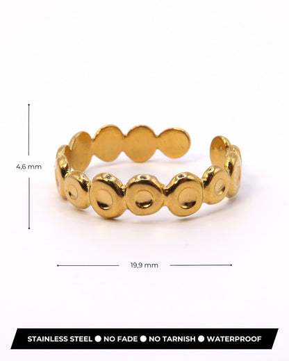 MEIJA - Geometrischer Edelstahl Ring