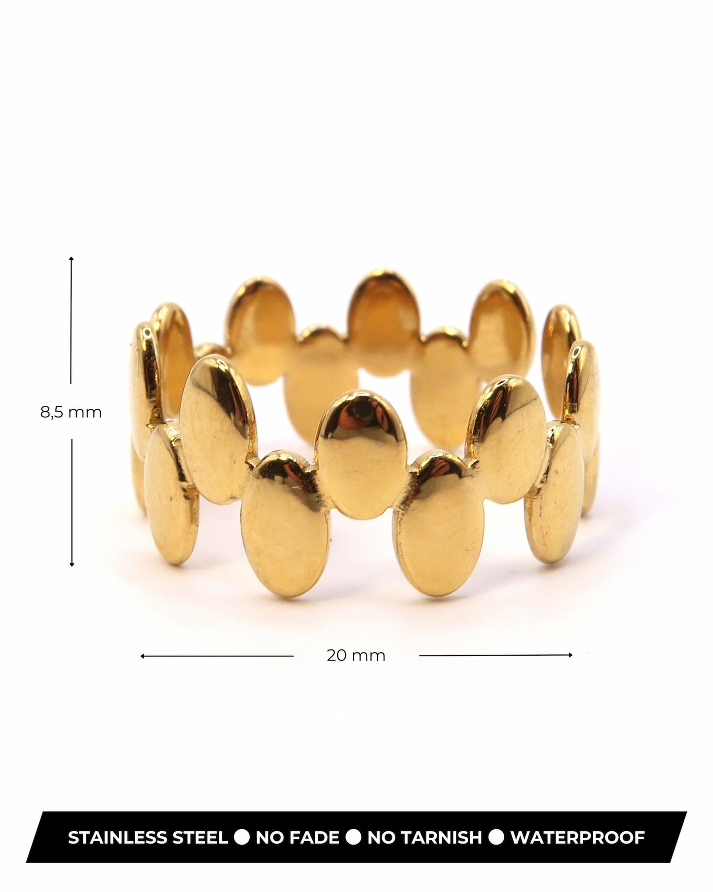JENYA - Edelstahl Bubble Ring