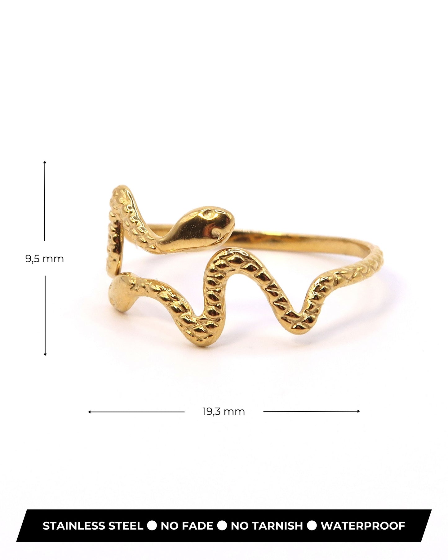 VIRELLE - Edelstahl Schlangen Ring