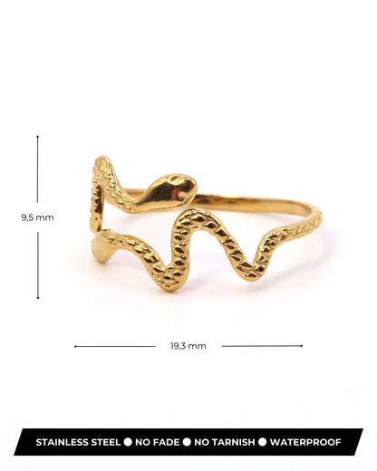VIRELLE - Edelstahl Schlangen Ring
