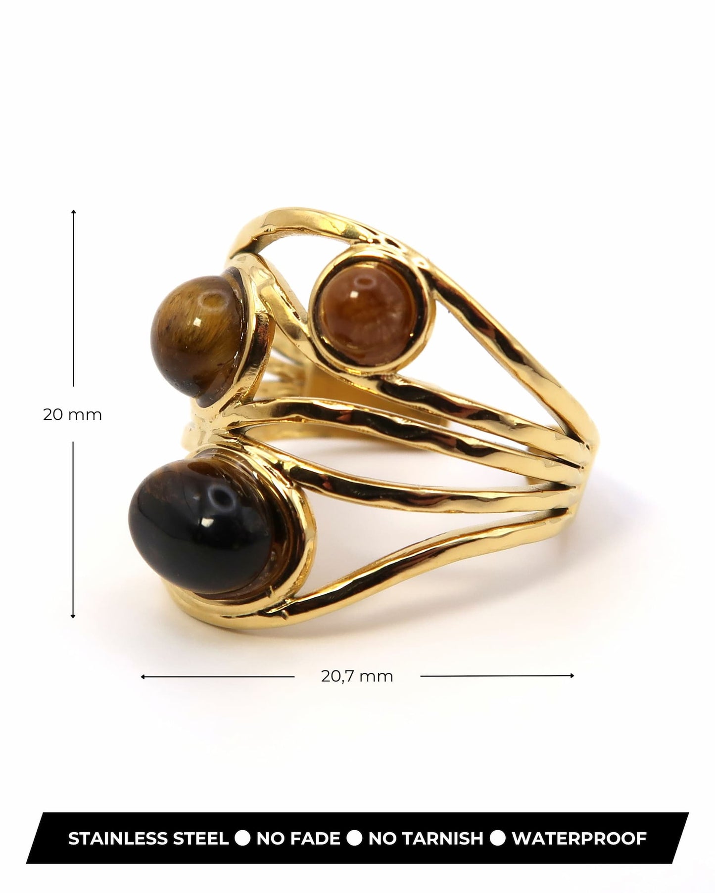 NOEMI - Abstrakter Boho Statement Ring