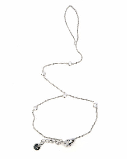 MATHEA - Edelstahl Handkette mit Zirkonen