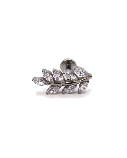 VELA - Titan Helix Blatt Piercing mit Innengewinde