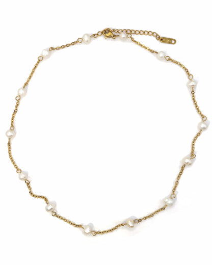 ARUSHA - Goldenes Halsketten Layering Set