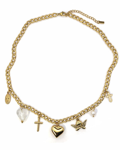ARUSHA - Goldenes Halsketten Layering Set