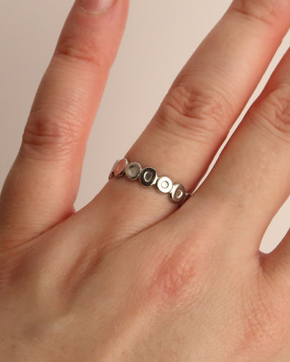 MEIJA - Geometrischer Edelstahl Ring