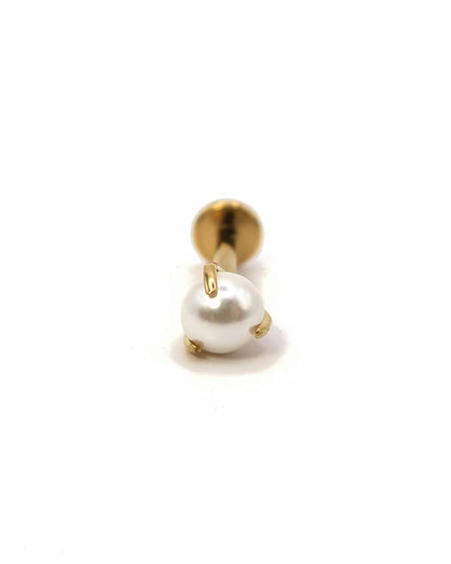 JOLIE - Titan Helix Piercing mit Imitationsperle