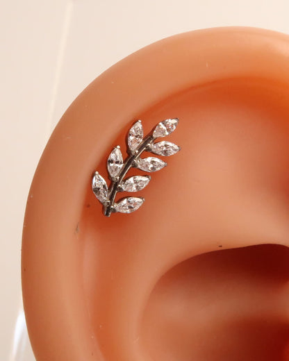 VELA - Titan Helix Blatt Piercing mit Innengewinde