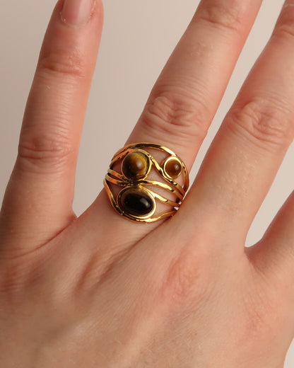 NOEMI - Abstrakter Boho Statement Ring