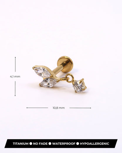 ALORA - Titan Baumel Blatt Helix Piercing
