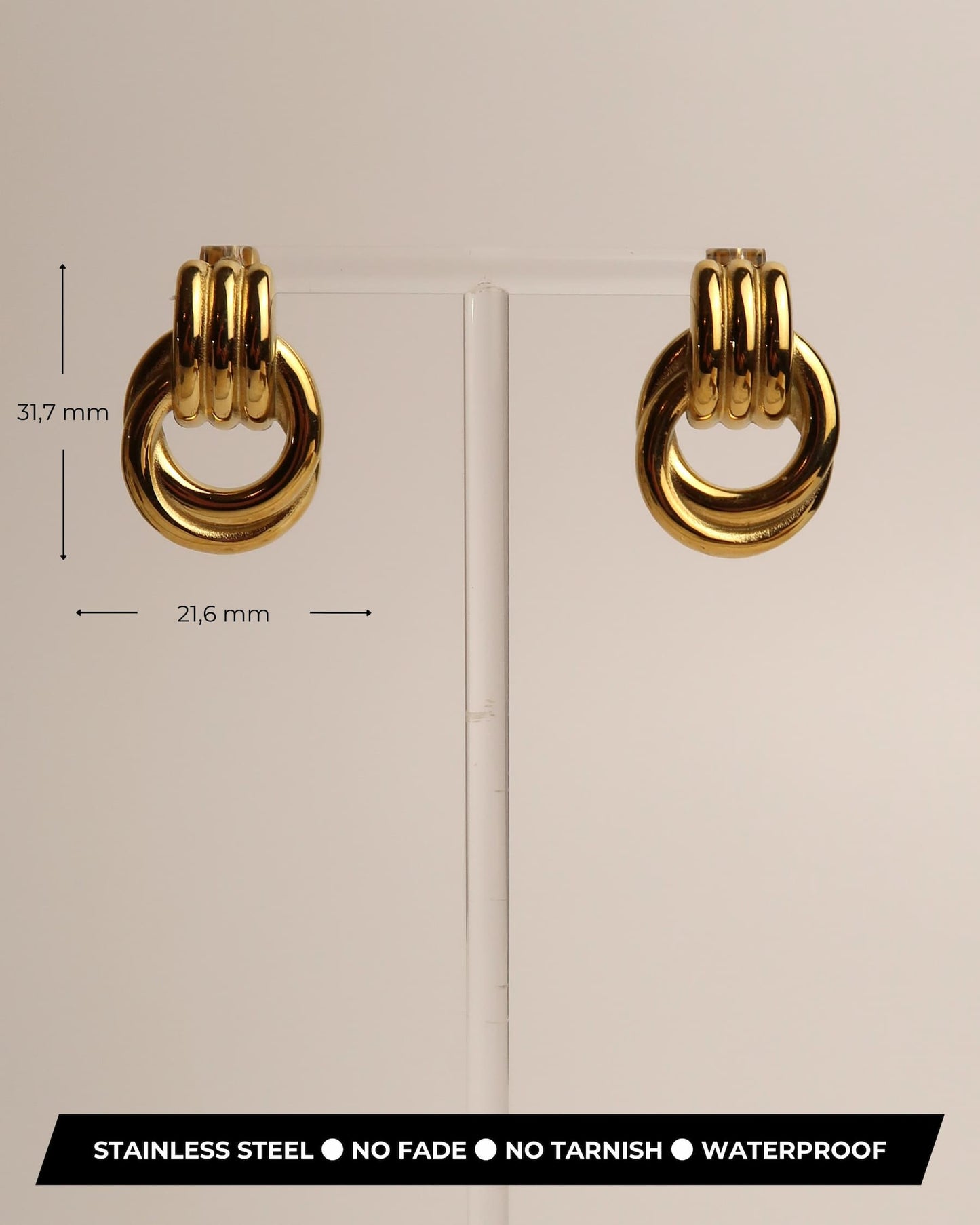 GIADA - Edelstahl Knoten Ohrringe