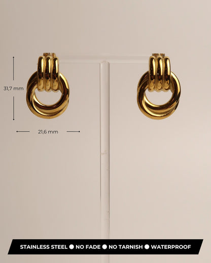 GIADA - Edelstahl Knoten Ohrringe