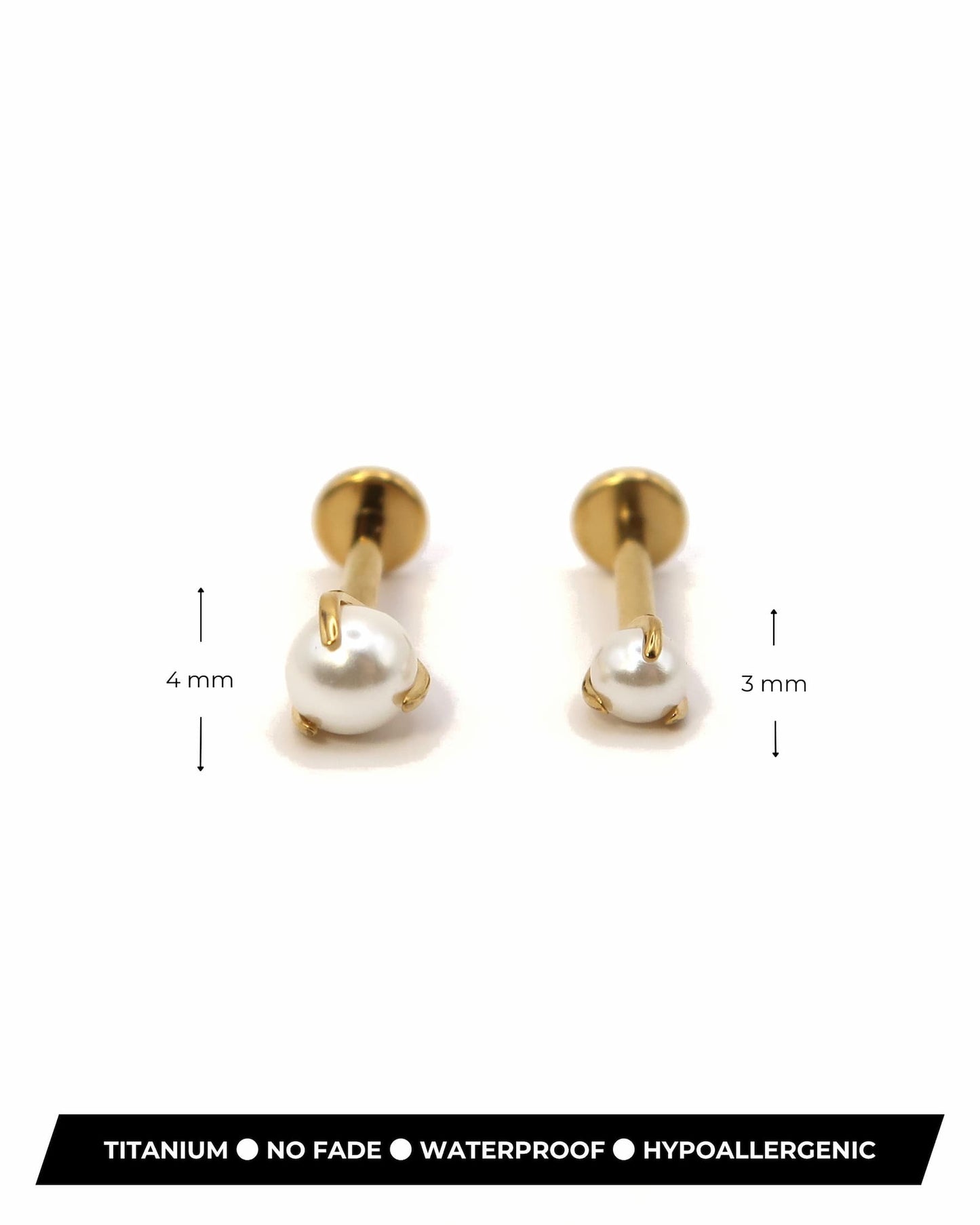 JOLIE - Titan Helix Piercing mit Imitationsperle