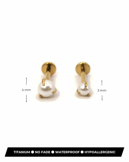 JOLIE - Titan Helix Piercing mit Imitationsperle