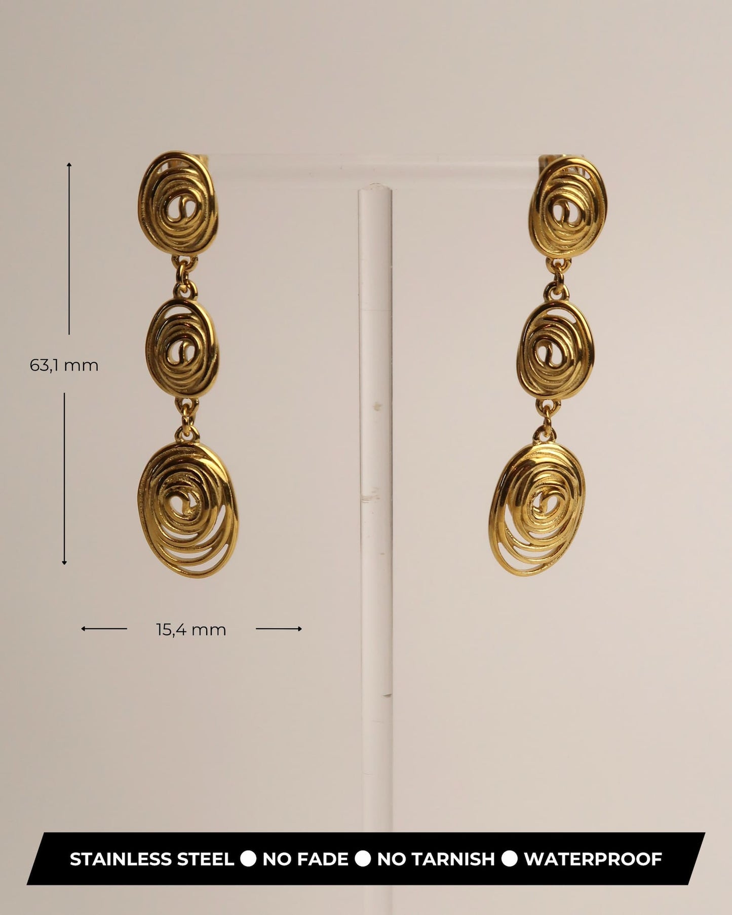 ASA - Goldene Boho Statement Ohrringe
