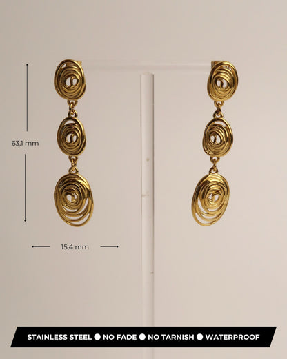 ASA - Goldene Boho Statement Ohrringe