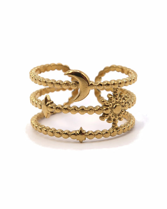 ISALINE - Celestial Edelstahl Ring