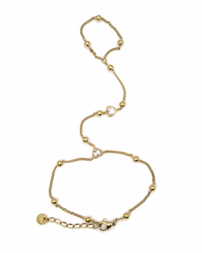 LOVI - Edelstahl Herz Handkette