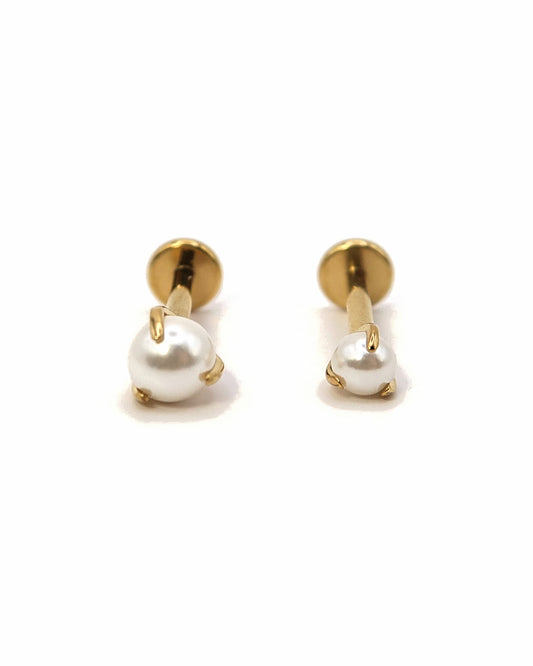JOLIE - Titan Helix Piercing mit Imitationsperle
