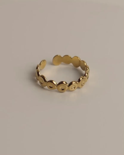 MEIJA - Geometrischer Edelstahl Ring