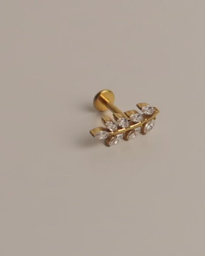VELA - Titan Helix Blatt Piercing mit Innengewinde