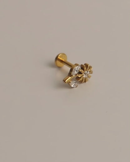 BREE - Titan Blumen Helix Piercing