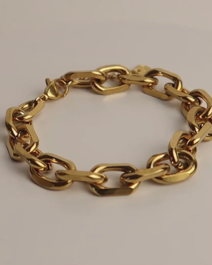 DEAN - Schlichtes Chunky Edelstahl Armband