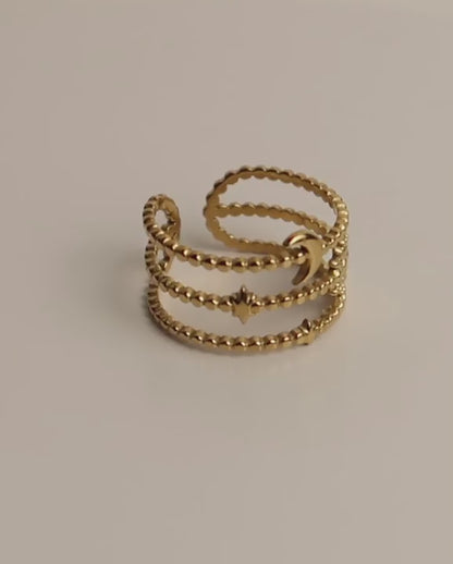 ISALINE - Celestial Edelstahl Ring