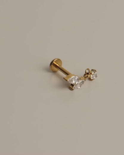 ALORA - Titan Baumel Blatt Helix Piercing