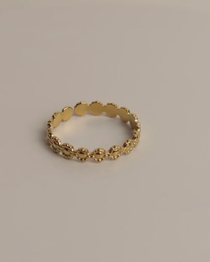 NOLA - Edelstahl Blumen Ring