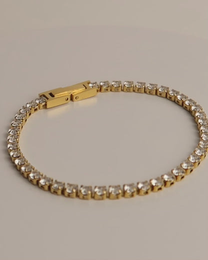 COLETTE - Edelstahl Tennisarmband mit Zirkonen