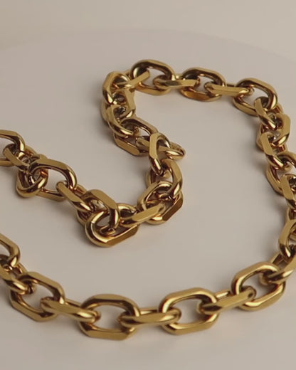 DEAN - Schlichter Edelstahl Chunky Choker