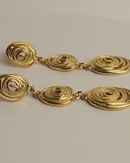 ASA - Goldene Boho Statement Ohrringe