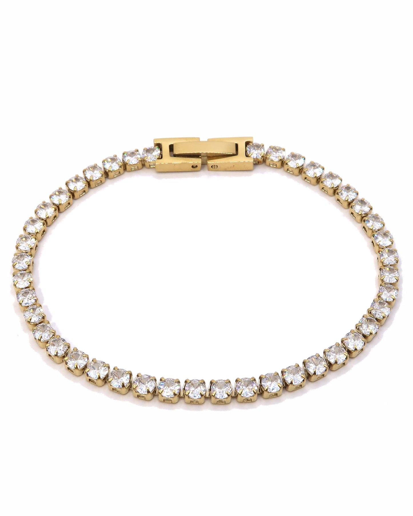 COLETTE - Edelstahl Tennisarmband mit Zirkonen
