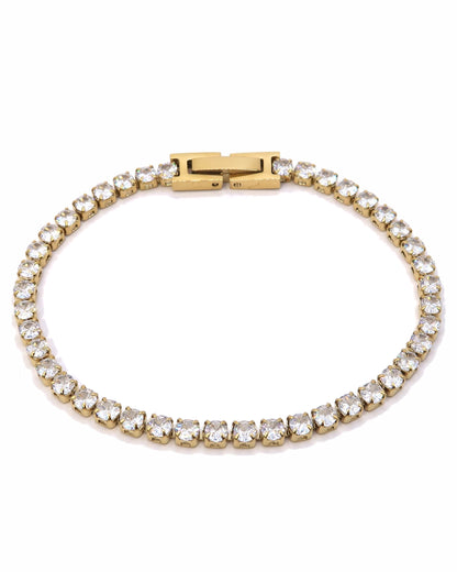 COLETTE - Edelstahl Tennisarmband mit Zirkonen