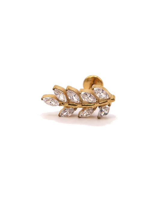 VELA - Titan Helix Blatt Piercing mit Innengewinde